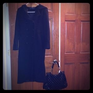 Anne Klein double breasted peacoat with hoodie